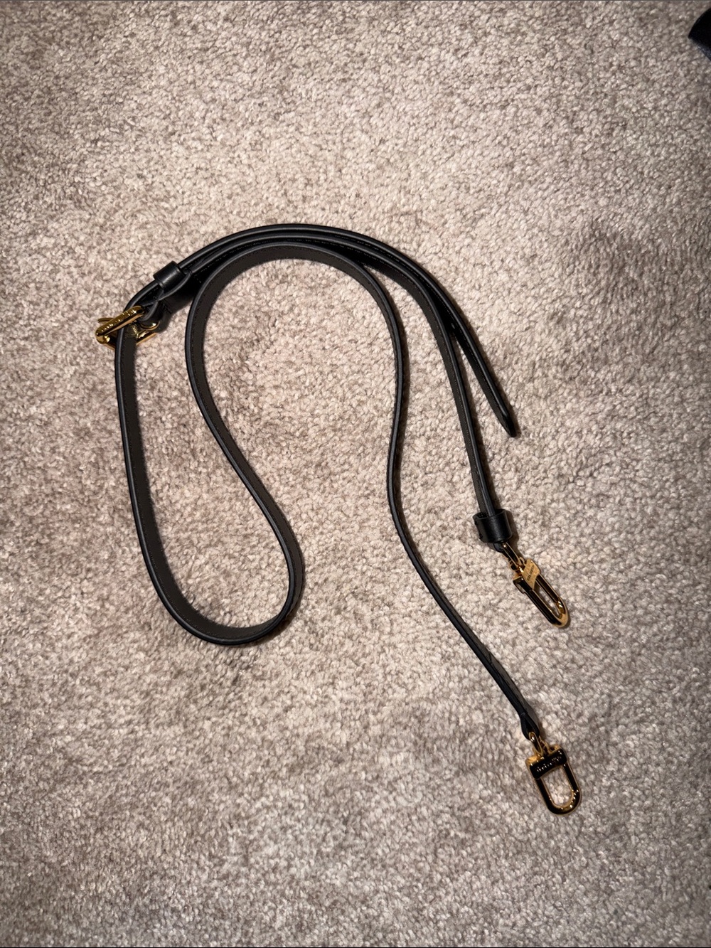 Luxury Black Monogram Embossed Leather Satchel with Gold Hardware - Picture 6 of 7